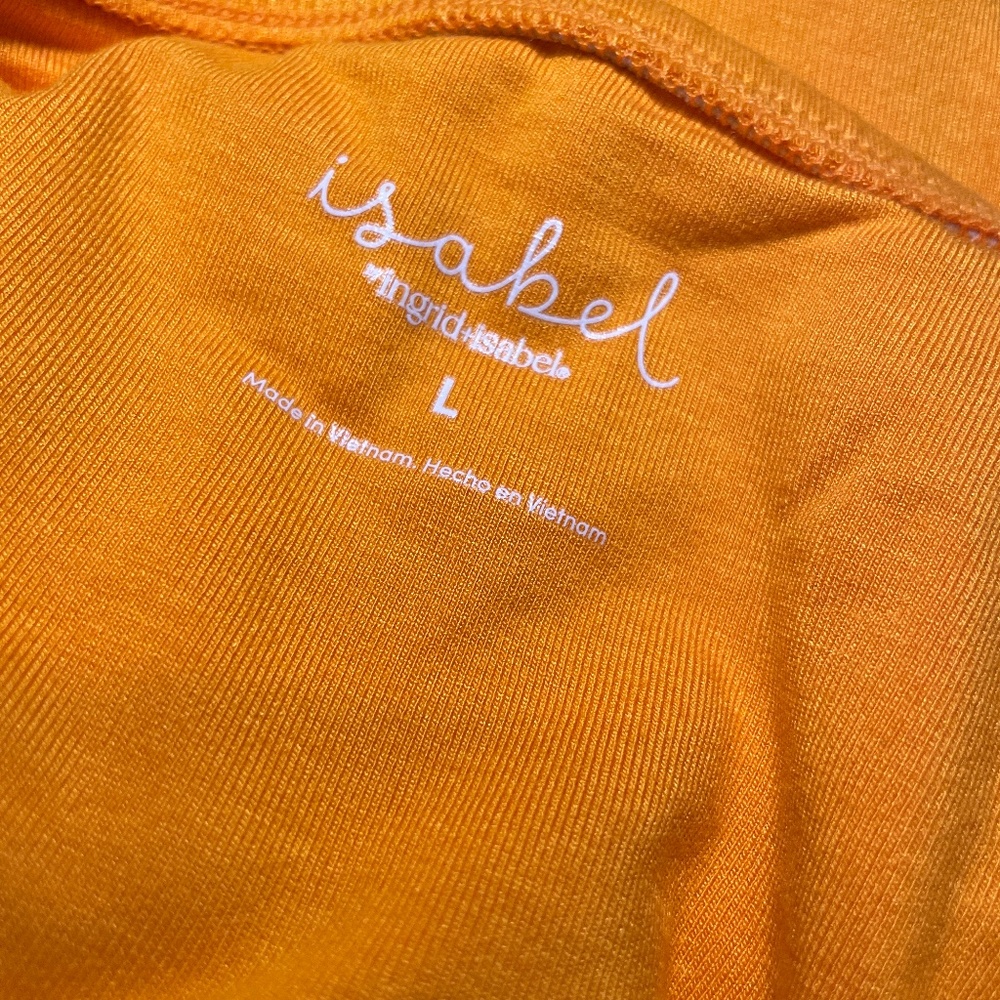 NEW ISABEL by Ingrid Isabel, Adorable Maternity Orange Babydoll Halter Top NWT - Picture 11 of 11